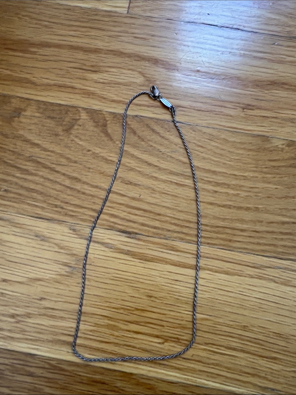 Thin Twisted Rope Chain Necklace